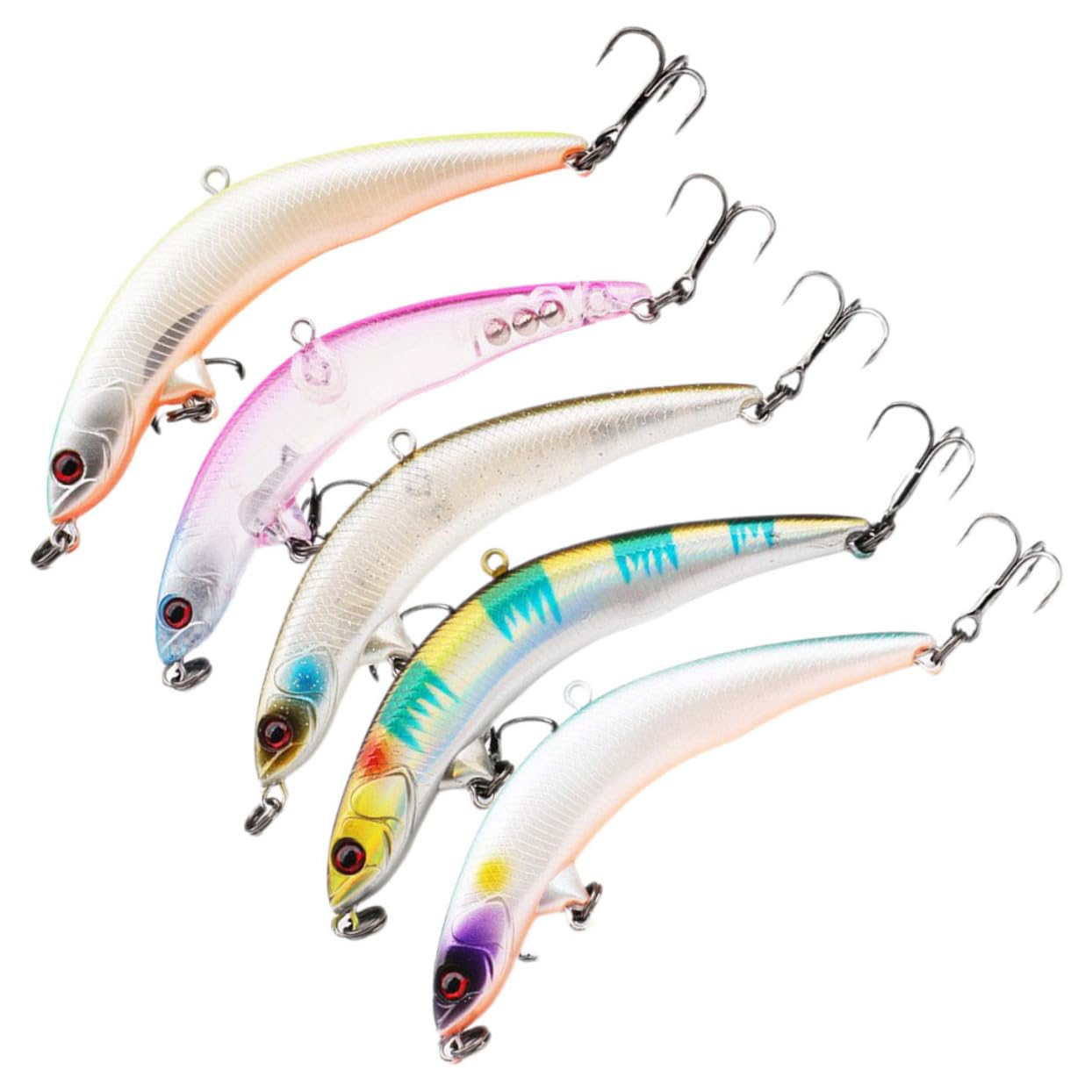 BESPORTBLE 25pièces Hameçons De Sinking Eau Douce Leurre pour Attirer Les Poissons Accessoires De Extérieure