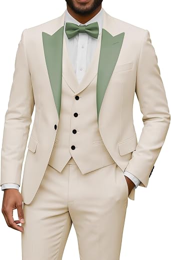 Mens Suit Slim Fit Mens 3 Piece Tuxedo Suit Set Tuxedo for Men