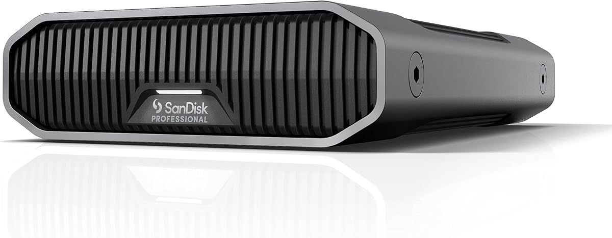 SanDisk Professional 8TB G-Drive Enterprise-Class External Desktop Hard Drive - 7200RPM Ultrastar HDD Inside, USB-C (10Gbps), USB 3.2 Gen 2, Mac Ready - SDPHF1A-008T-NBAAD | 7200RPM Ultrastar HDD Inside, USB-C (10Gbps), USB 3.2 Gen 2, Mac Ready, SDPHF1A-008T-NBAAD