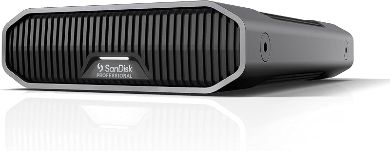SanDisk Professional 8TB G-Drive Enterprise-Class External Desktop Hard Drive - 7200RPM Ultrastar HDD Inside, USB-C (10Gbps), USB 3.2 Gen 2, Mac Ready - SDPHF1A-008T-NBAAD | 7200RPM Ultrastar HDD Inside, USB-C (10Gbps), USB 3.2 Gen 2, Mac Ready, SDPHF1A-008T-NBAAD