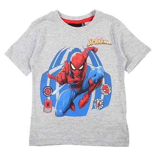 Disney - Spiderman, T Shirt, Garçon, Fille, (2 à 8 Ans), Polo, Débardeur, Chemise, Imprimé, Vêtements, Unisexe, Enfants, Sport, Respirant, Modèle SPI36-0702 S2-8A