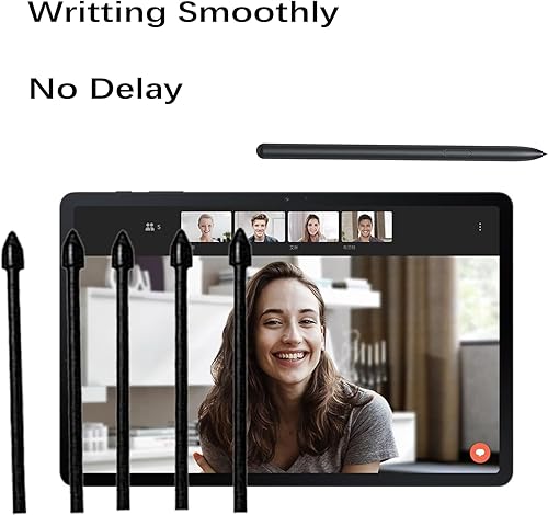 Miniatura 4 de Paquete de 5 puntas negras de repuesto para bolígrafo Tab S7 FE S compatibles con Samsung Galaxy Tab S7 FE S Pen Tips de repuesto + 1 pinza