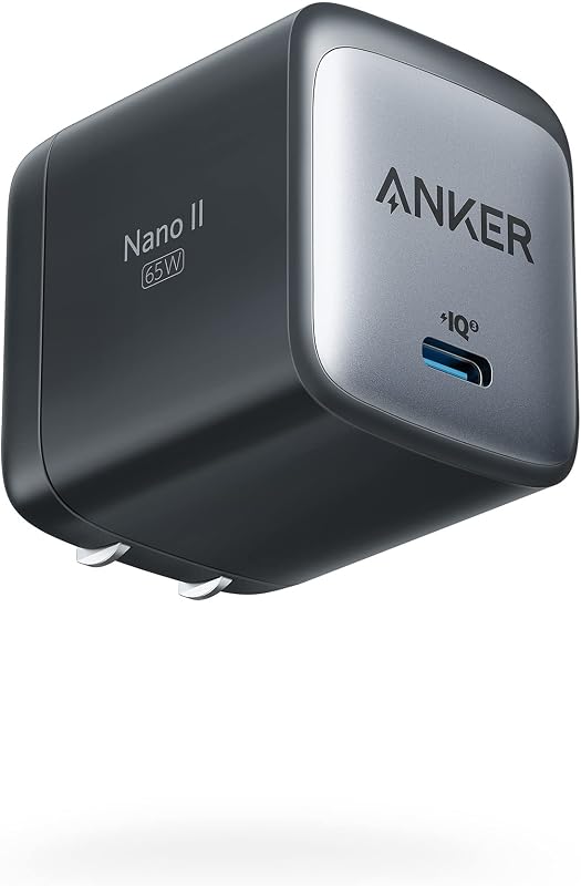 Cargador Nano USB C, cargador plegable rápido y compacto GaN II PPS de 65 W para MacBook Pro, Galaxy, Dell, iPhone 17/16, iPad Pro y más | Para iPhone 17/17 Plus/17 Pro Max/16/16 Plus/16 Pro Max/15 Pro Max/iPad Pro, MacBook Pro y más