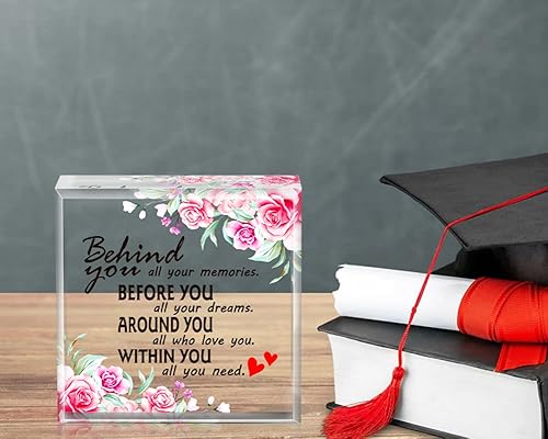 Miniatura 4 de WaaHome Divertidos regalos de graduación para ella, él, personas mayores, recuerdo de girasol y decoración de pisapapeles, regalos de graduación