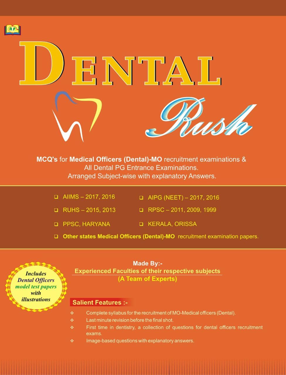 Buy Amit Dental Rush MCQ’s for Medical Officers Dental Mo & All Dental
