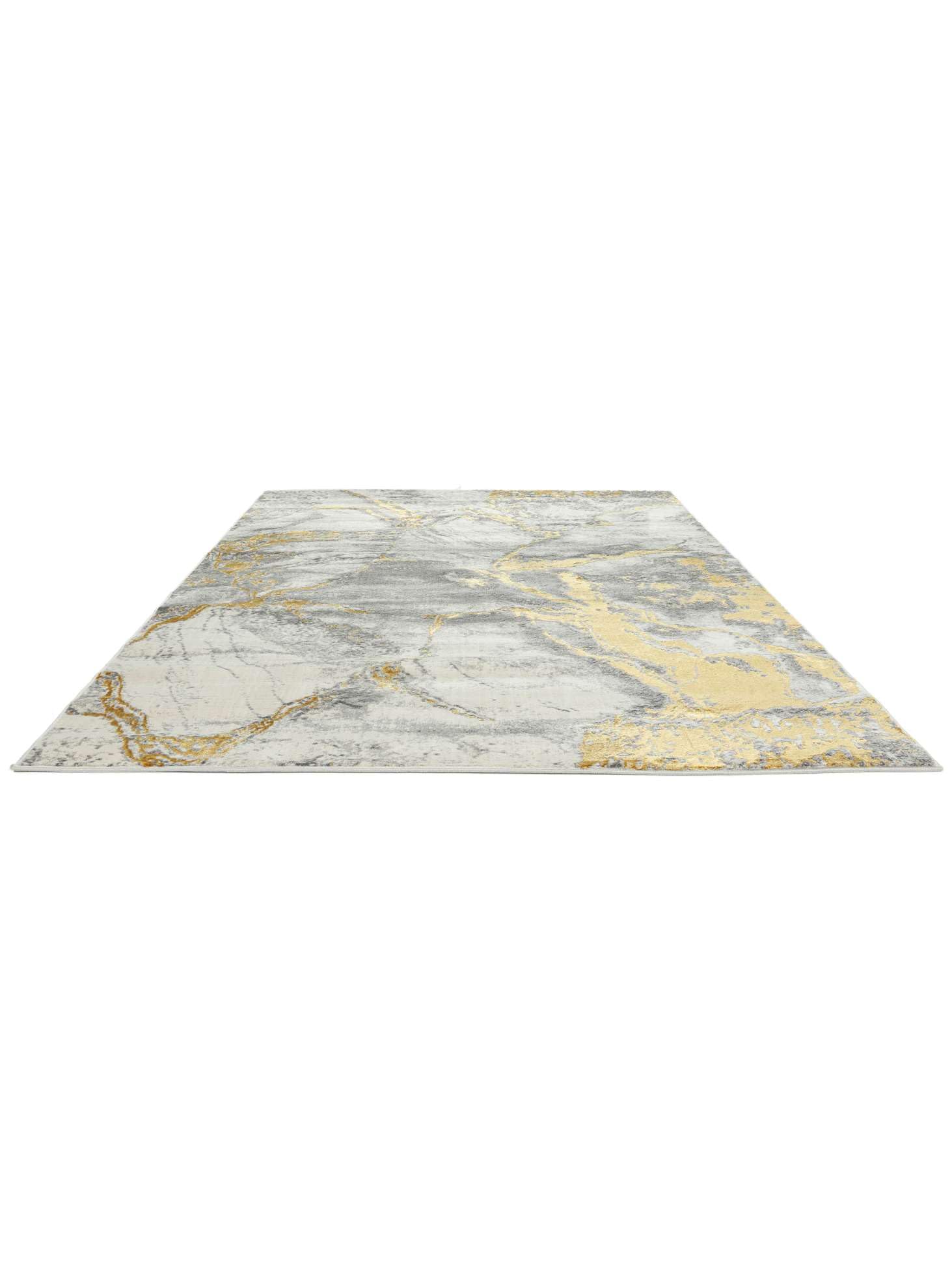 RugVista Antonie Tapis, 200 x 300 cm, Clair Gris/Doré