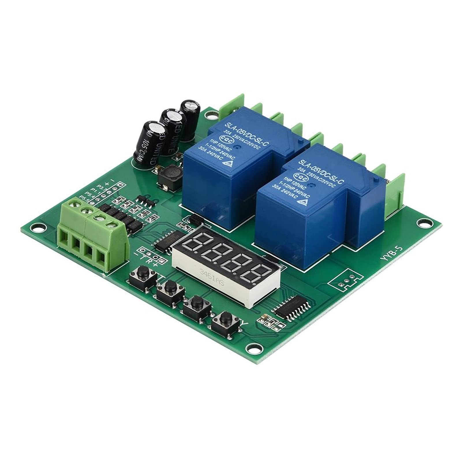 Scheda controller motore avanti/indietro YYB-5 12V 24V Modulo ciclo di temporizzazione ritardo relè due fai da te