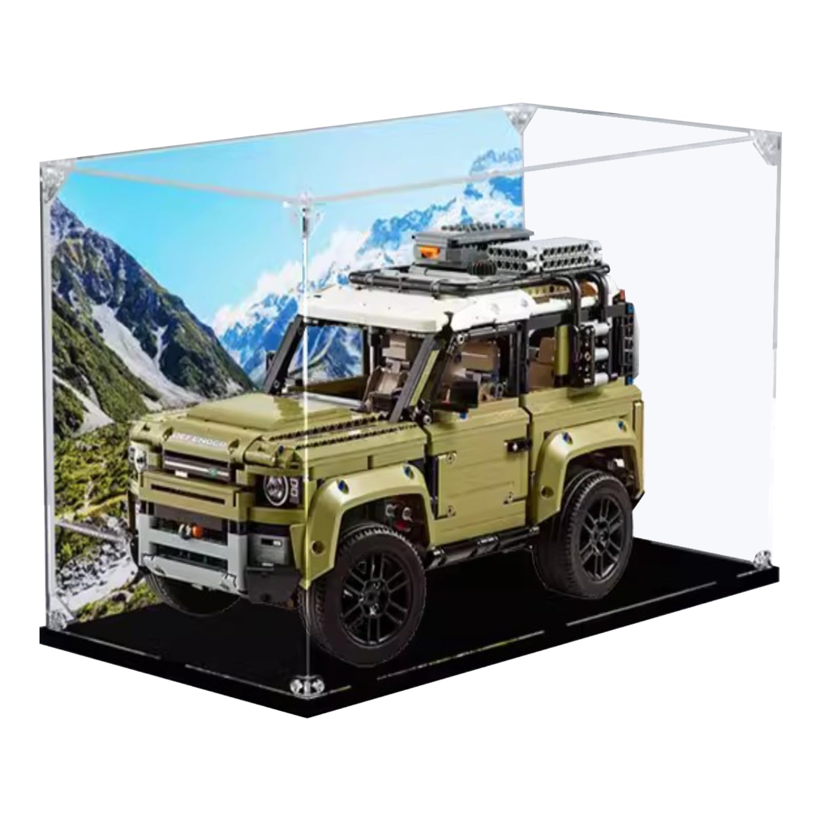 AZIZATAcrylic Countertop Display Case Show Box.It's Suitable for Lego 42110 Off Road Vehicle Model's Displaying,collecting,dustproof,storage.(Only Storage Box)