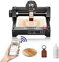 LONGER Ray5 Mini 2.5W Laser Engraver Cutter: 12000mm/min Speed, 140x130mm Area, WiFi, Safety Stop for Wood, Metal, Acrylic, Leather DIY