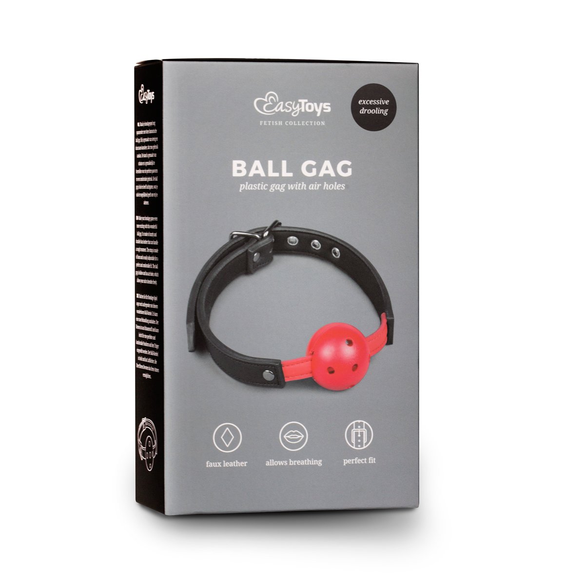 Teazers EasyToys Fetish Collection - Mordaza Boca 42 cm / 62 cm Ø cm - Ball gag para él y ella - Bdsms juguetes - Hecho de silicona médica