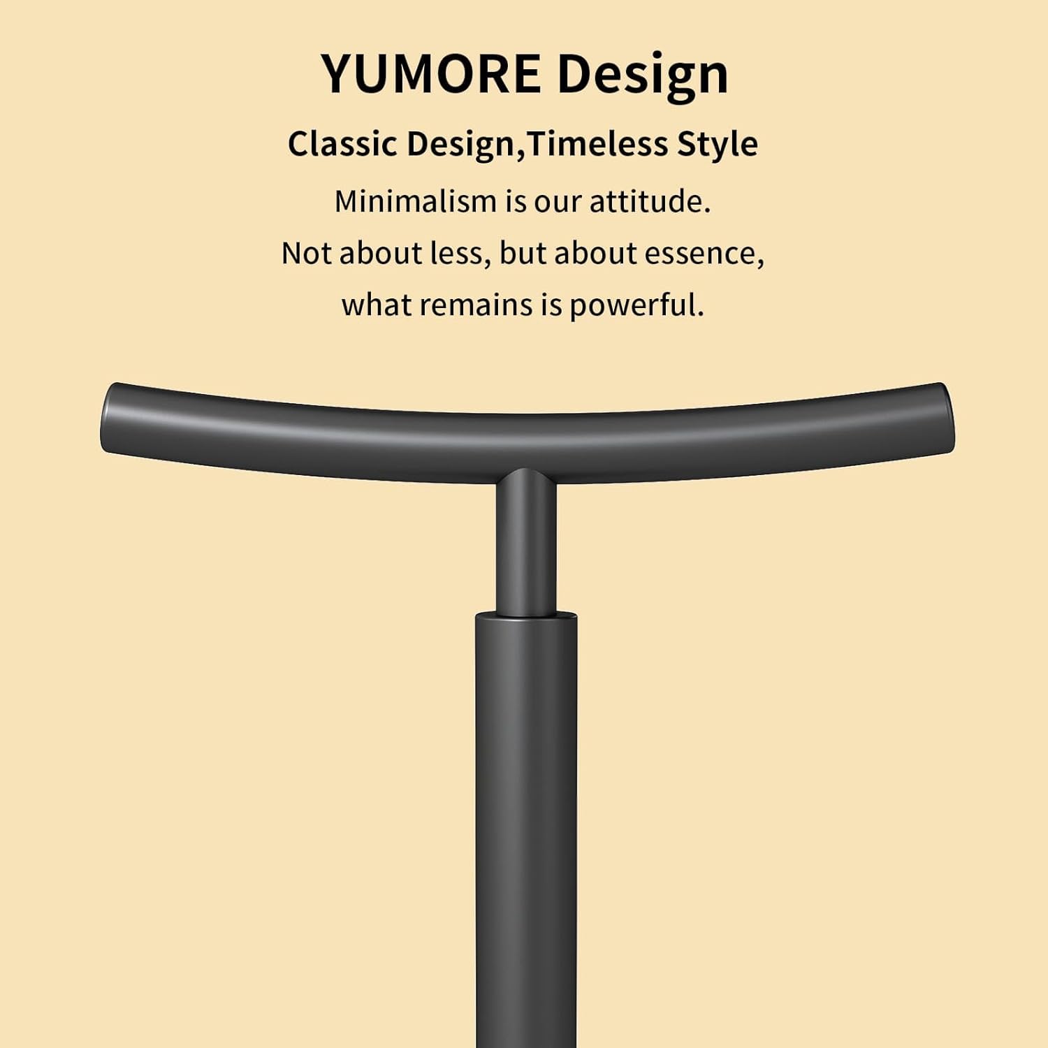 YUMORE Hand Towel Holder Stand Countertop Towel Rack Free Standing Towel Bar Hanger for Bathroom Kitchen Matte Black