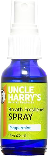 Uncle Harry's Natural Products - Ambientador para respirar con aceite de menta orgánico puro de Pacífico Northwest y plata coloidal ayuda a la