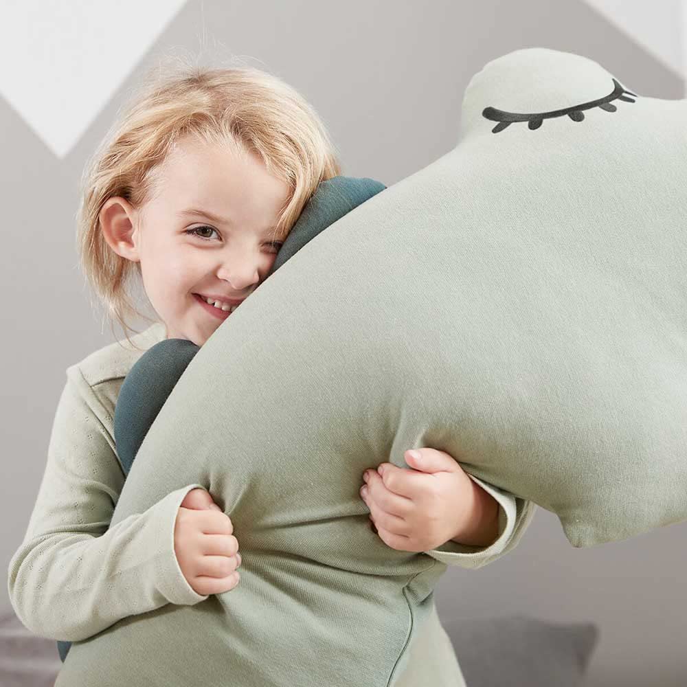 Done By Deer Comfy Body Pillow Croco Green