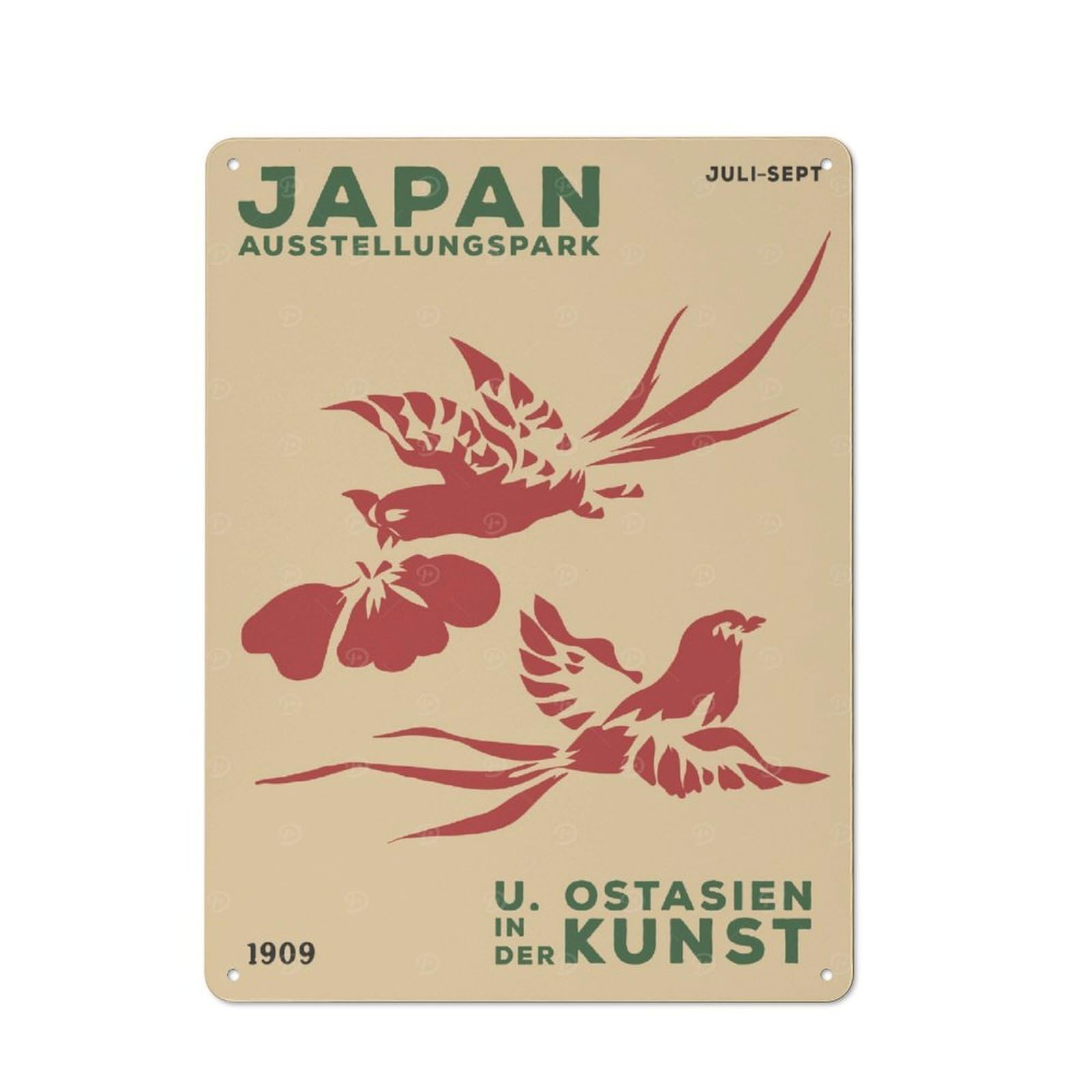 Junmoney Style-21 For Café Or Restaurant, Japan Exhibition Retro Metal Sign 40X30cm, Gift For Café Owners And Decorators During The Christmas Season