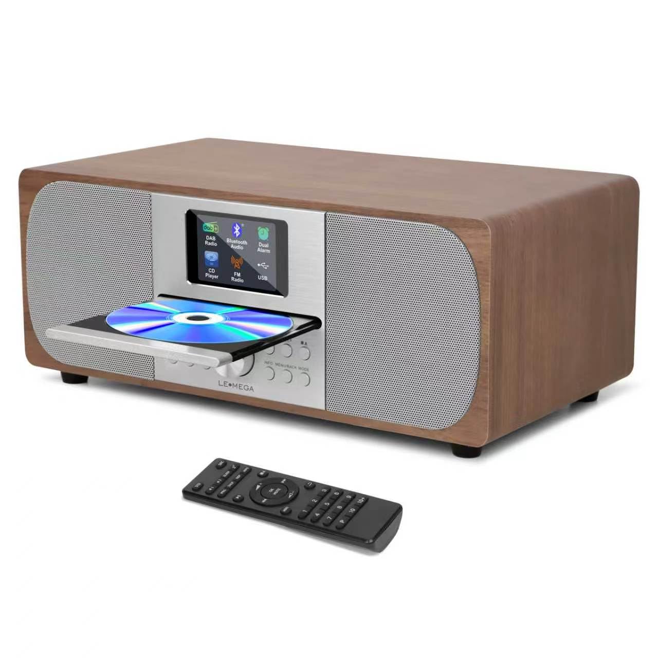 LEMEGA MSY6 Chaîne Hi-FI Stéréo Bluetooth (Dab+, Lecteur CD, 100W, Meuble en Bois Acoustique, Système Stéréo Puissant, USB, AUX, Radio FM, Transmission Bluetooth, 40 Présélections) Noyer - Les Beatles, Paul McCartney, John Lennon, RIngo Starr, George Harrison LEMEGA MSY6 Chaîne Hi-FI Stéréo Bluetooth (Dab+, Lecteur CD, 100W, Meuble en Bois Acoustique, Système Stéréo Puissant, USB, AUX, Radio FM, Transmission Bluetooth, 40 Présélections) Noyer