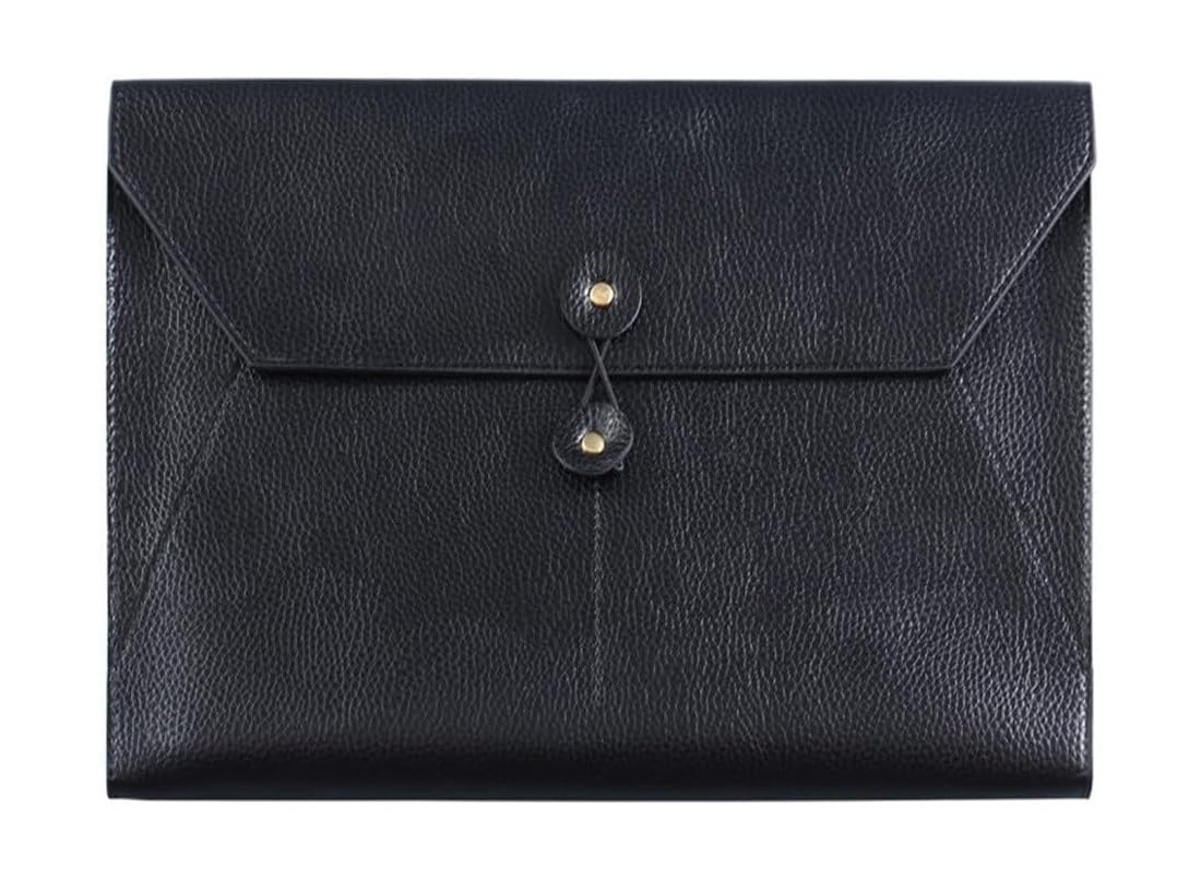 Etui na dokumenty ze skóry PU, wielokolorowe, 335 x 240 mm(Black)