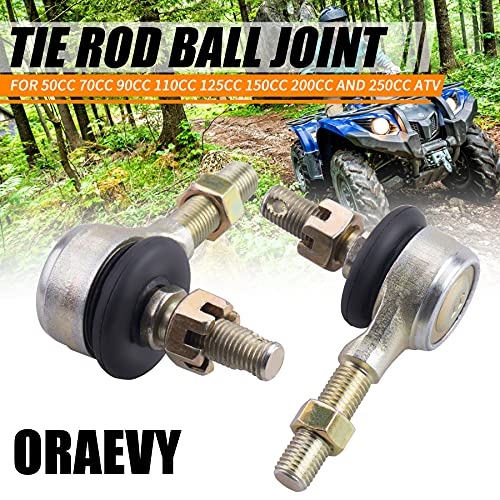 Oraevy 10-10Mm Tie Rod Ball Joint,Left And Right Hand Tie Rod Ball Joint Compatible With Chinese Atv Quad Four Wheeler 110Cc Kazuma Roketa Sunl Taotao Coolster Dirt Bike Go Kart Moped Scooter #TOP4