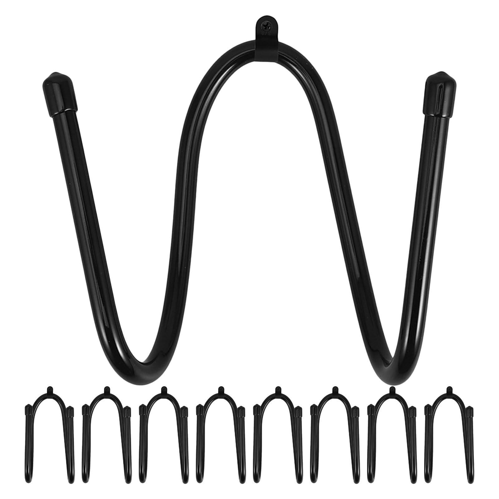 9 Piezas Organizador para Piscina Ganchos para Postes y Skimmers