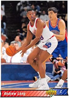 1992-93 Upper Deck Basketball High Series (Text and Logo Hologram) #331 Andrew Lang Philadelphia 76ers Official UD NBA Trading Card