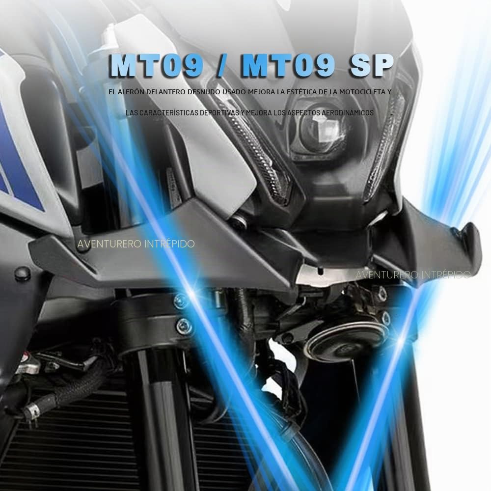 para MT 09 MT-09 2021 2022 2023 Moto mt 09 MT09 SP Spoiler delantero Winglet aerodinámico Kit de alerón Kit de spoiler