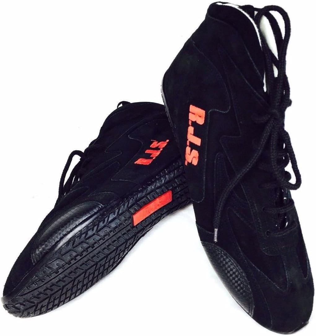 RJS SFI 3.3/5 Racing Driving Shoes Black Mens Size 16/ Womens 18