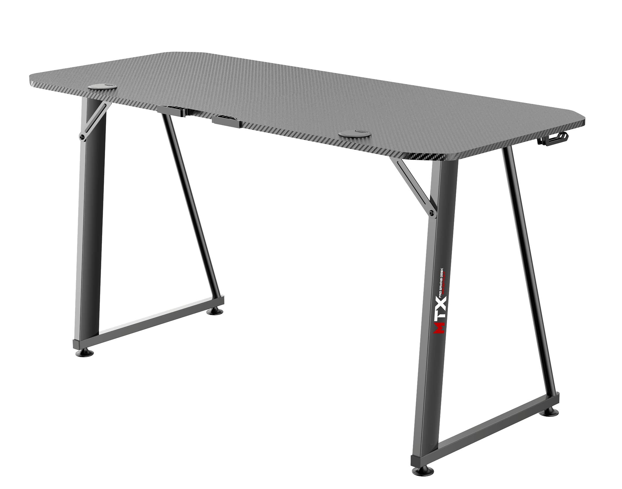 ZStyle Tavolo scrivania da Gaming Desk Postazione Computer Carbonio porta Cuffie Portabicchiere Laptop da Gioco Scrivania studio Gestione Cavi Ergonomica Gamer
