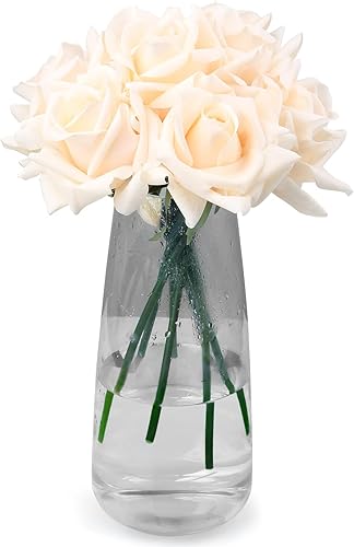 Miniatura 63 de Eyamumo Flores falsas, rosas artificiales de seda sintética al tacto real para decoración de bricolaje, fiesta de boda, decoración de oficina