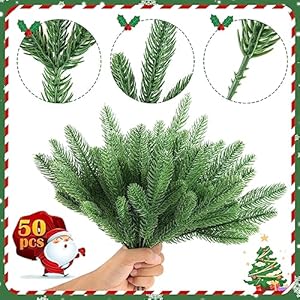 Hananona50pcsartificialpinebrancheschristmasgreeneryplantspineneedlesdiycedarpicksandspraysaccessoriesforchristmasgarlandwreathcraftandhomedecor50green Urban Country Home Decor Hananona 50 pcs artificial pine branches christmas greenery plants pine needles diy cedar picks and sprays accessories for christmas garland wreath craft and home decor 50 green urban country home decor