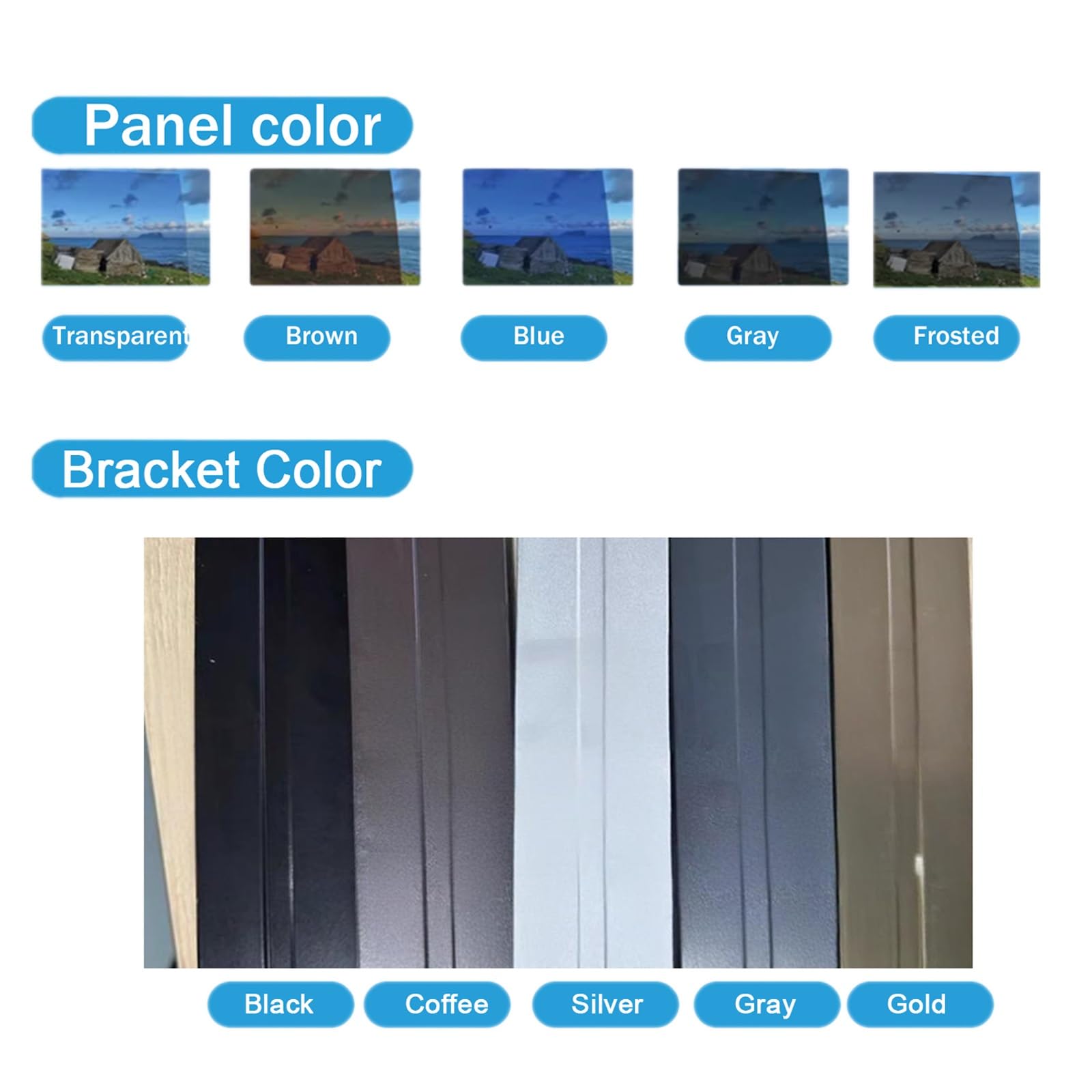 Aluminium i baldachim drzwi, ochrona przed deszczem UV do drzwi wejściowych, prosta konstrukcja twarzy (80 x 320 cm / 32 x 126 cali) - idealna osłona zewnętrzna