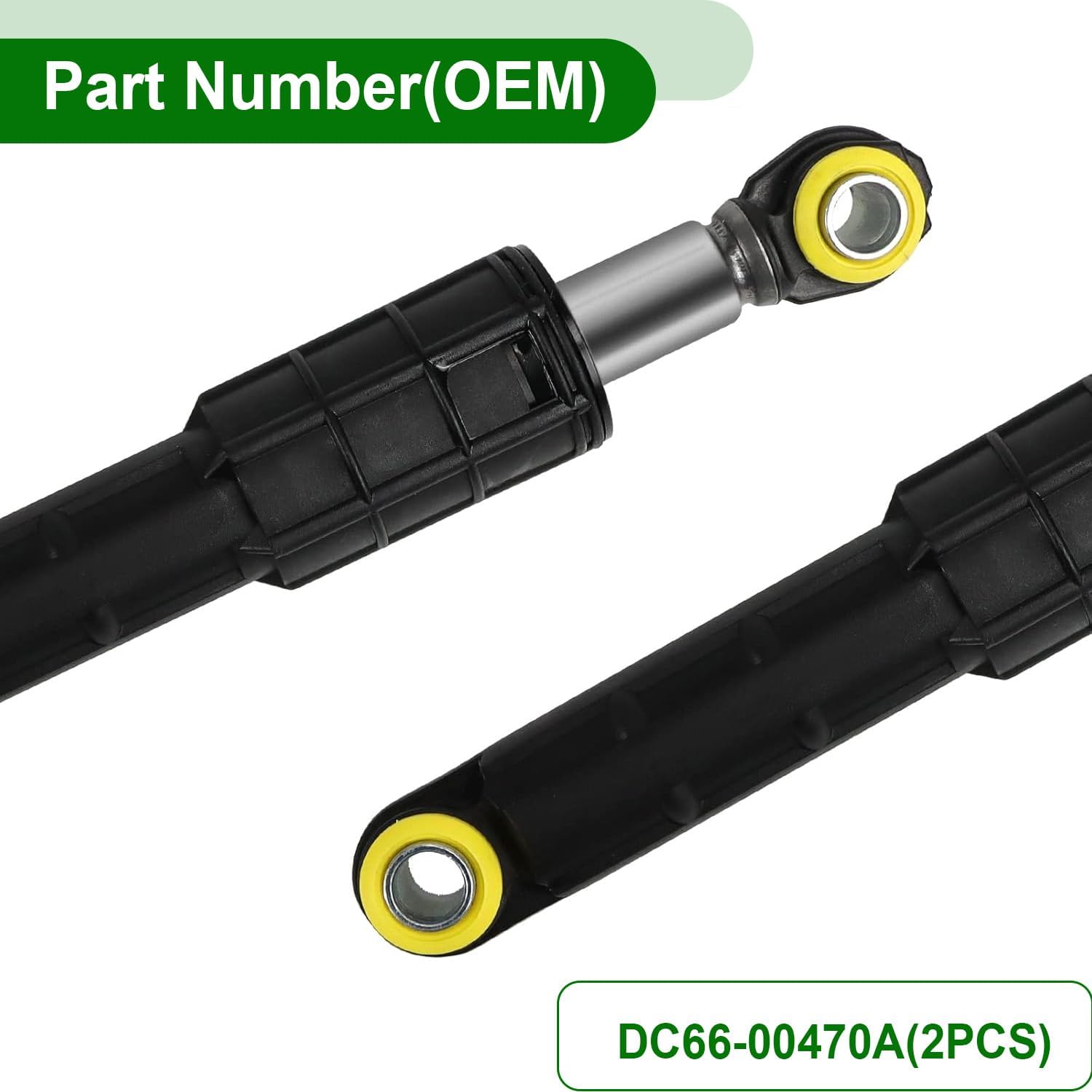 (Pack of 4) DC66-00470A & DC66-00470B Washer Shock Absorber Compatible with Samsung Washing Machine Replaces AP4206426, 2020946, DC66-00650C, DC66-00650D