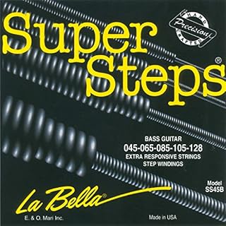 Labella SS45B Super Steps Série Pack de 5 Jeux de Cordes pour Guitare Basse 45/128 Extra Light - Les Beatles, Paul McCartney, John Lennon, RIngo Starr, George Harrison