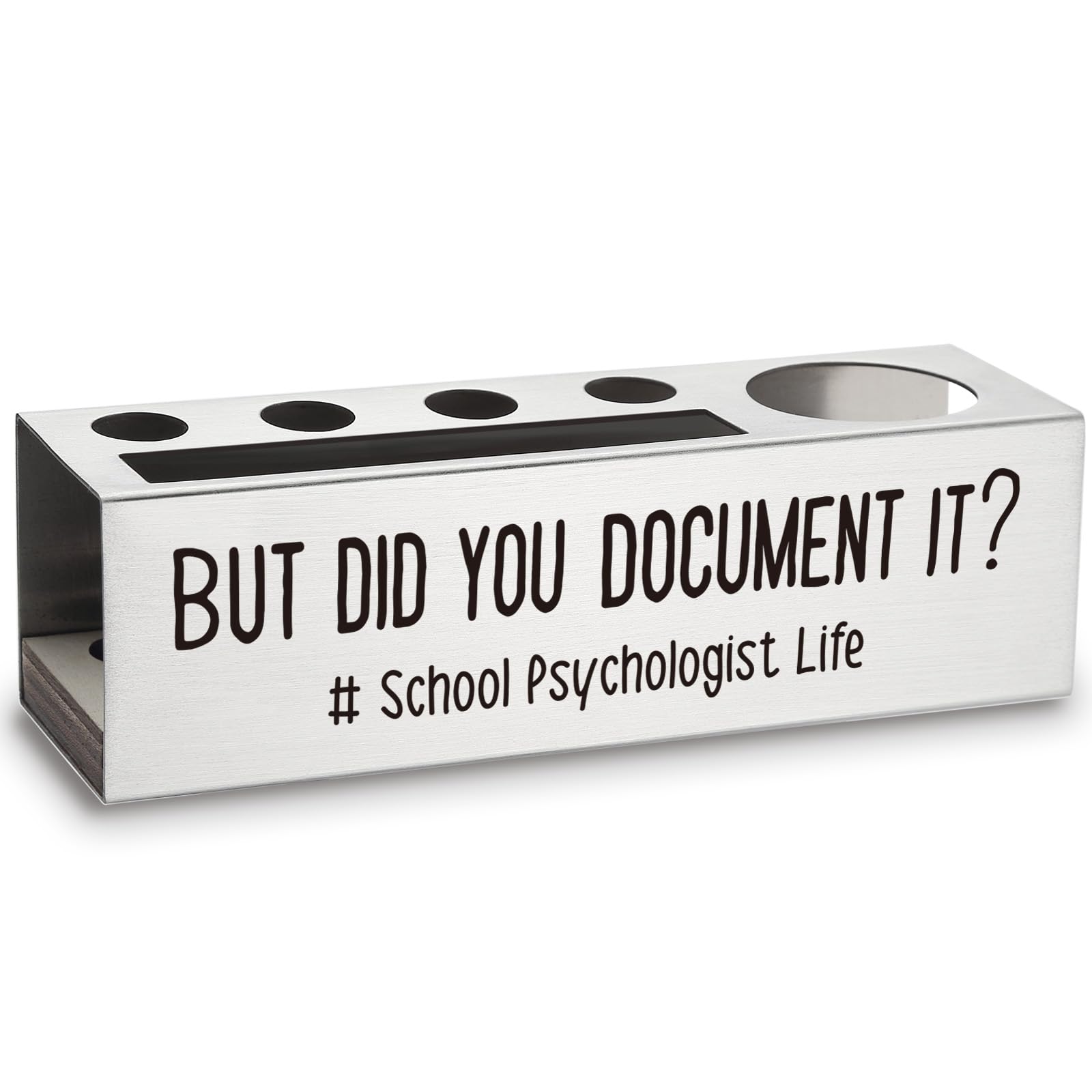 Porte-crayons psychologue scolaire décoration de bureau amusante