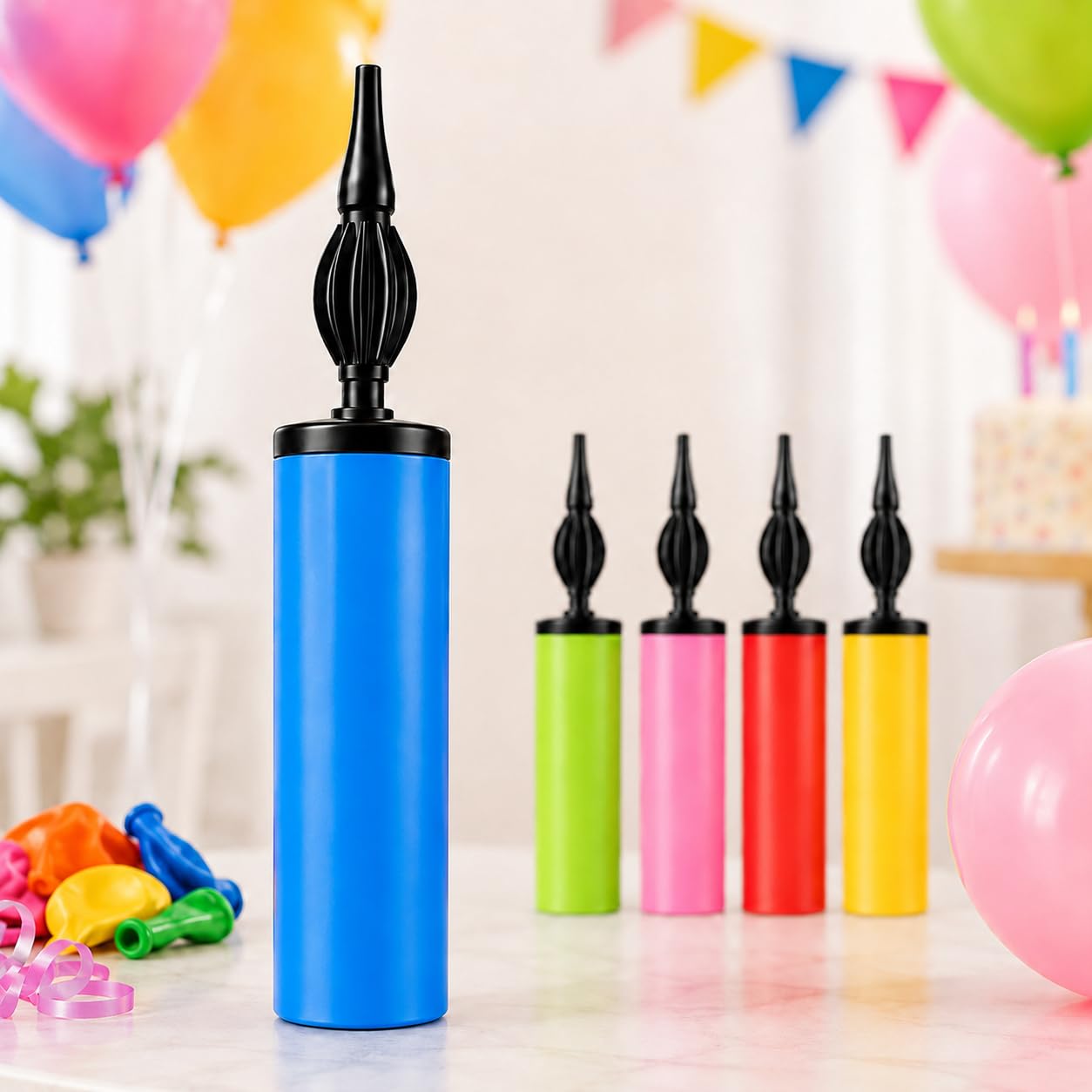 Balloon Blower Pump Manual Machine (1PC Pack) | Balloon Inflator Pump for Latex Balloon, Foil, Air Balloon, Birthday Party or Any Decoration | Multicolour, Plastic, Portable, Lightweight.-image-27