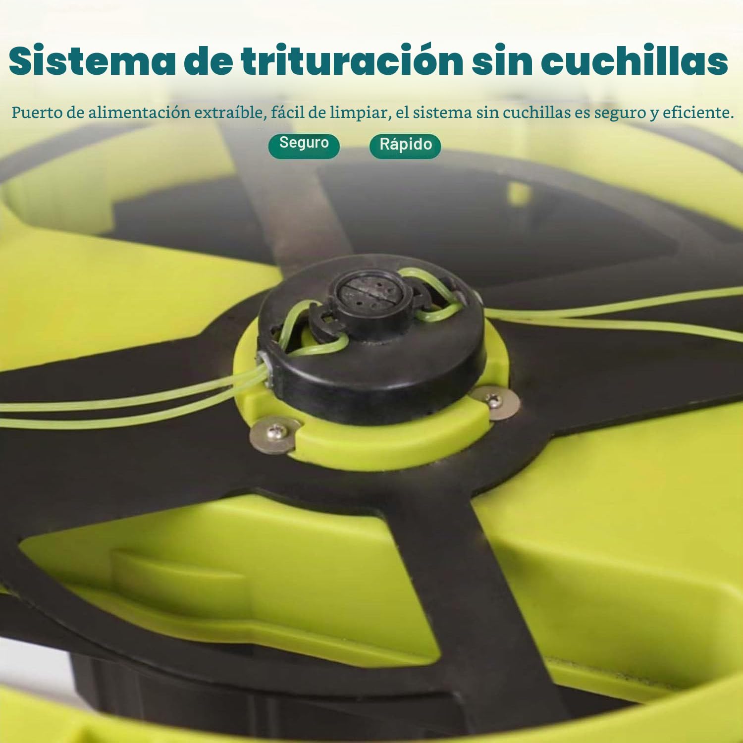 Trituradora De Hojas Eléctrica Sin Cuchillas 2500 W Trituradora Eléctrica Con Cable Y Ruedas Y Bolsa Recolectora Jardín Trituradora 8000 Rpm,Para Hojas,Césped Y Recortes Jardín,noPowercord