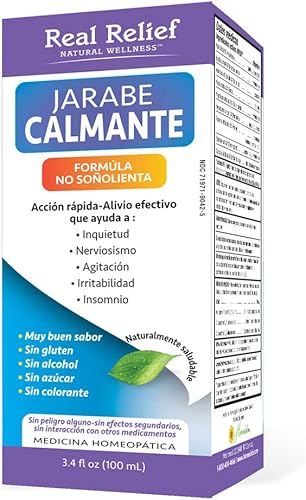 Miniatura 2 de Jarabe calmante fórmula natural sin somnolencia - Jarabe Homeopatico Calmante, 3.4 onzas líquidas