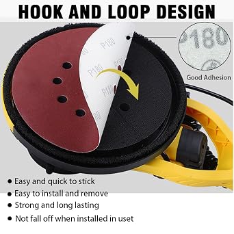 30PCS 9 Inch 10 Hole Sanding Discs for Drywall Sander - 40 60 80 120 180 240 Mixed Grits Drywall Sanding Discs Sandpaper Sander Paper