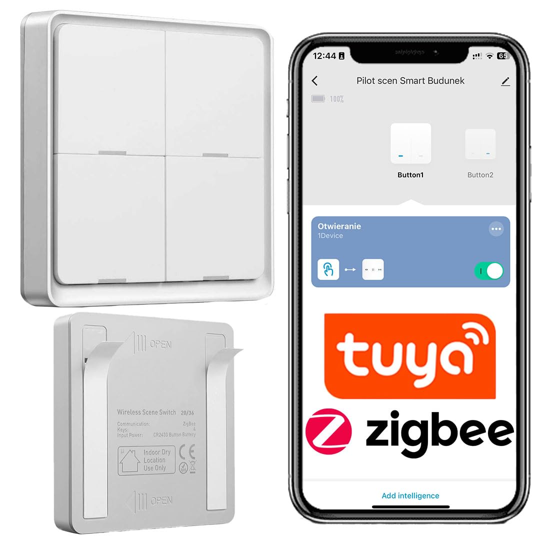 Sone Smart One Botón ZigBee 3.0 inalámbrico Tuya interruptor escena 4