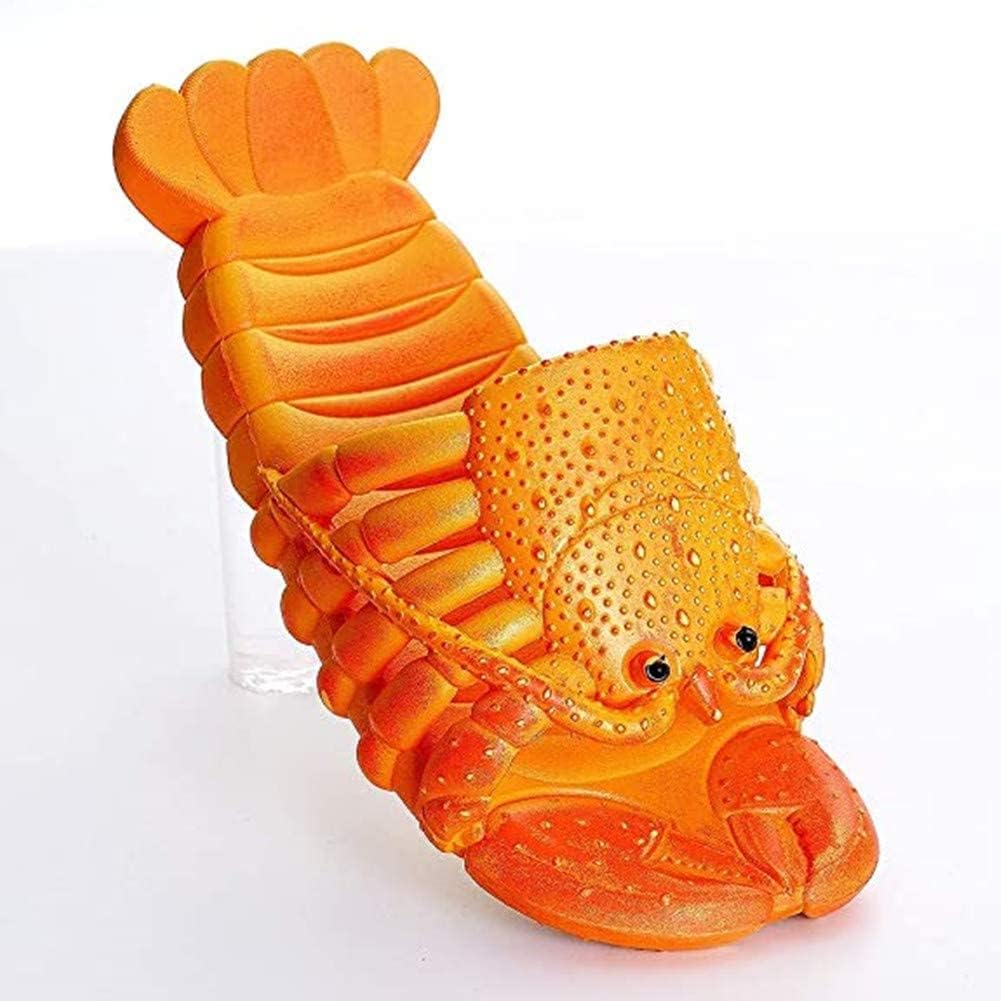 Asifn Lobster Slippers Summer Funny Animal Flip Flops Kids Cute Beach Shoes Women Soft Creative Shower Sandals Men Casual Waterproof Slides image 4