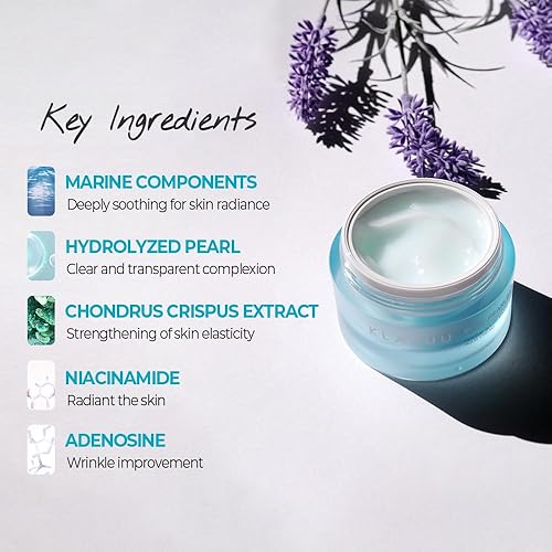 Miniatura 4 de BLUE PEARLSATION ONE DAY 8 CUPS AQUA CREAM efecto refrescante y textura ligera, crema hipoalergénica calmante y de cuidado de arrugas con