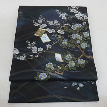 Amazon.co.jp: Club藤 袋帯 螺鈿 甲斐泰造 甲斐周一郎 蒔絵染め 枝花の