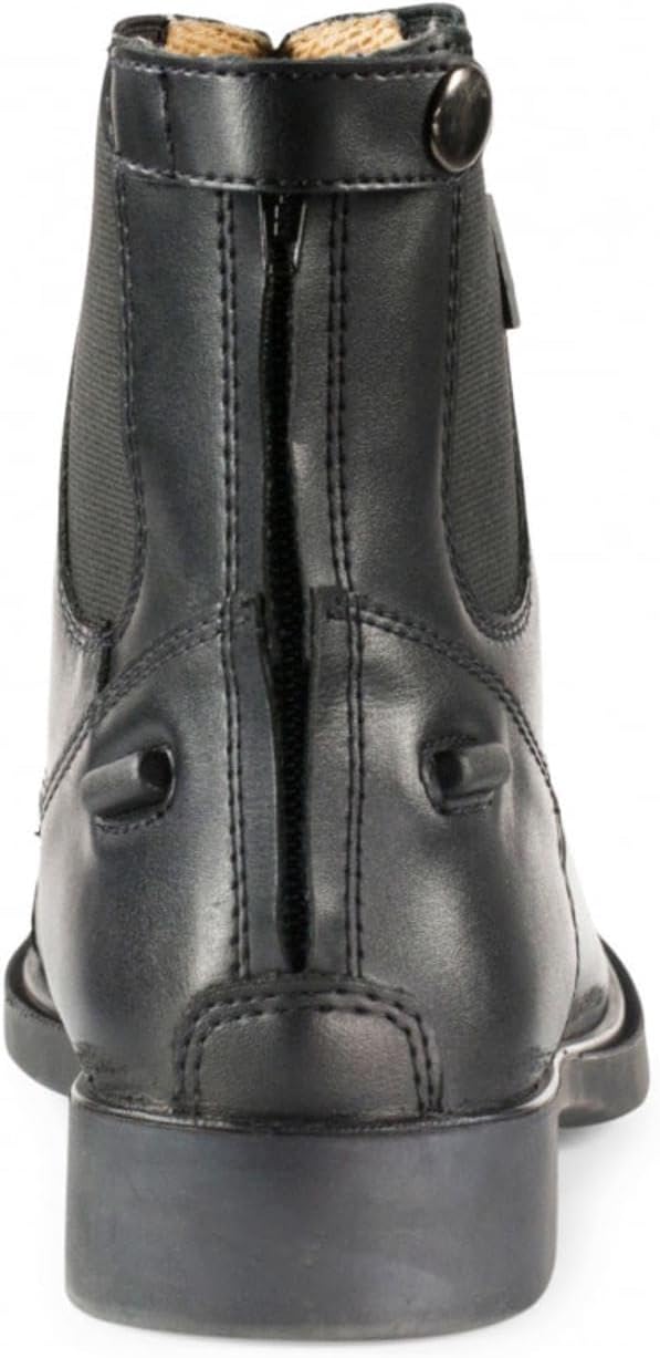 HORZE Kilkenny Kids' Unisex Equestrian Synthetic Leather Zip-Up Schooling Paddock Boots - Image 6