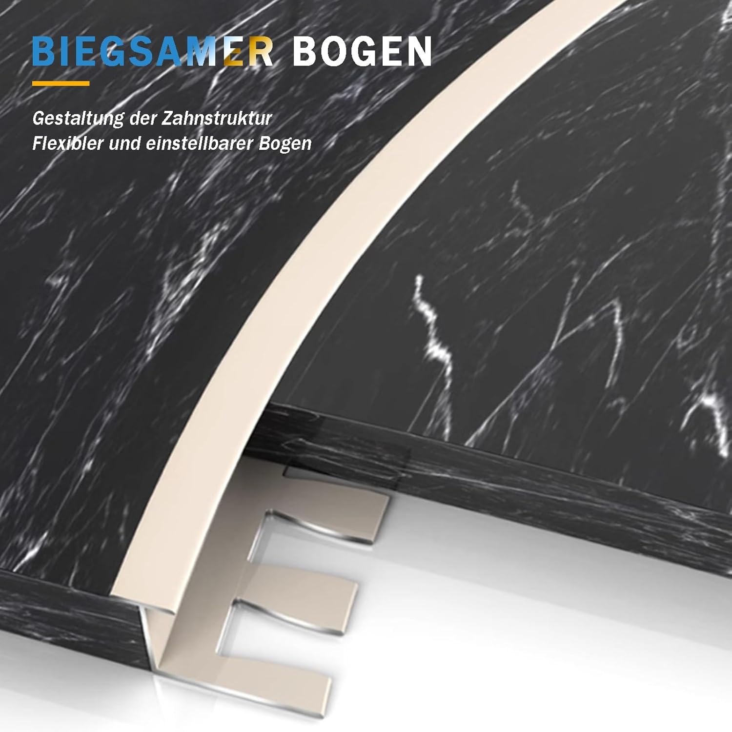 Perfil De Aluminio Flexible En Forma De T De 135 Cm (2 Piezas), Perfil De Transición Y Borde Anodizado, Flexible para Diseños De Habitaciones Personalizado, Ziwu Grau, T-TYP_Hoch: 12MM