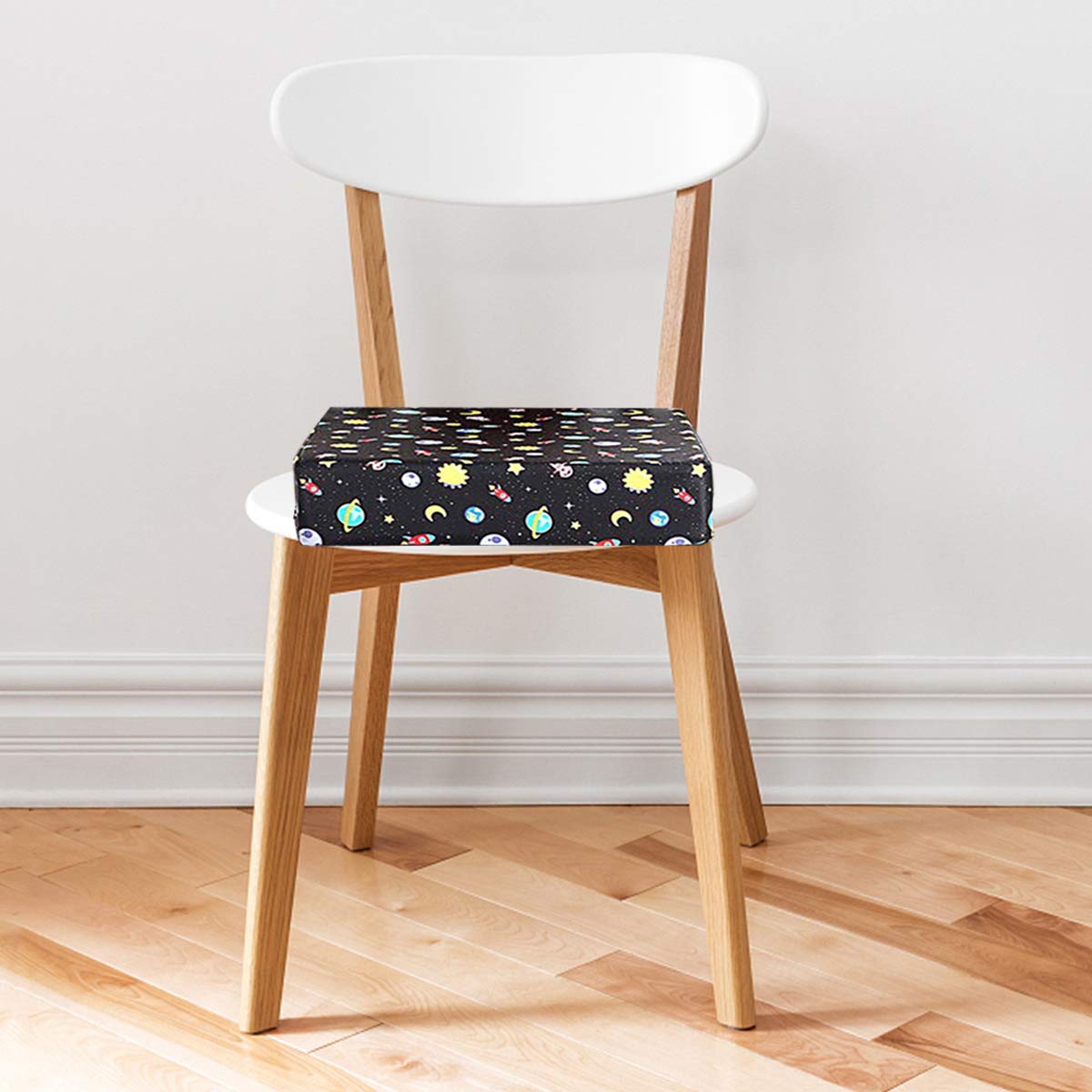 1 Pc Cojín Para Aumentar La Altura De La Silla De Comedor Para Niños Comedor De Refuerzo Para Niños Pequeños Cojín Para El Bebé Niño Pequeño Asiento Silla Del Comedor Tela De Sarga