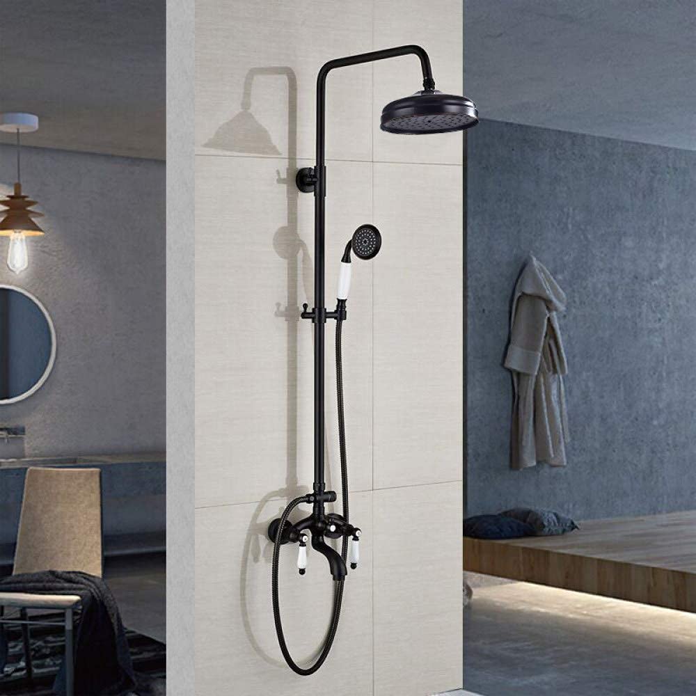 Mitigeurs de Douche de Salle de Bain en Bronze avec Colonne de Douche 8