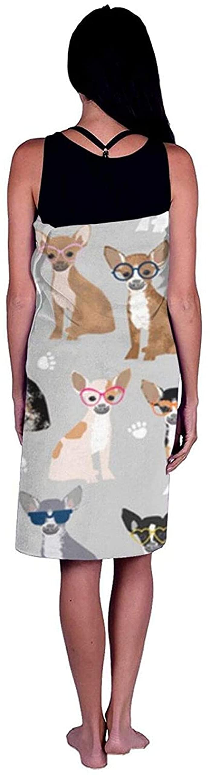 Serviette De Plage 80 * 130cm,Chien Carlin Dessin Vadrouille