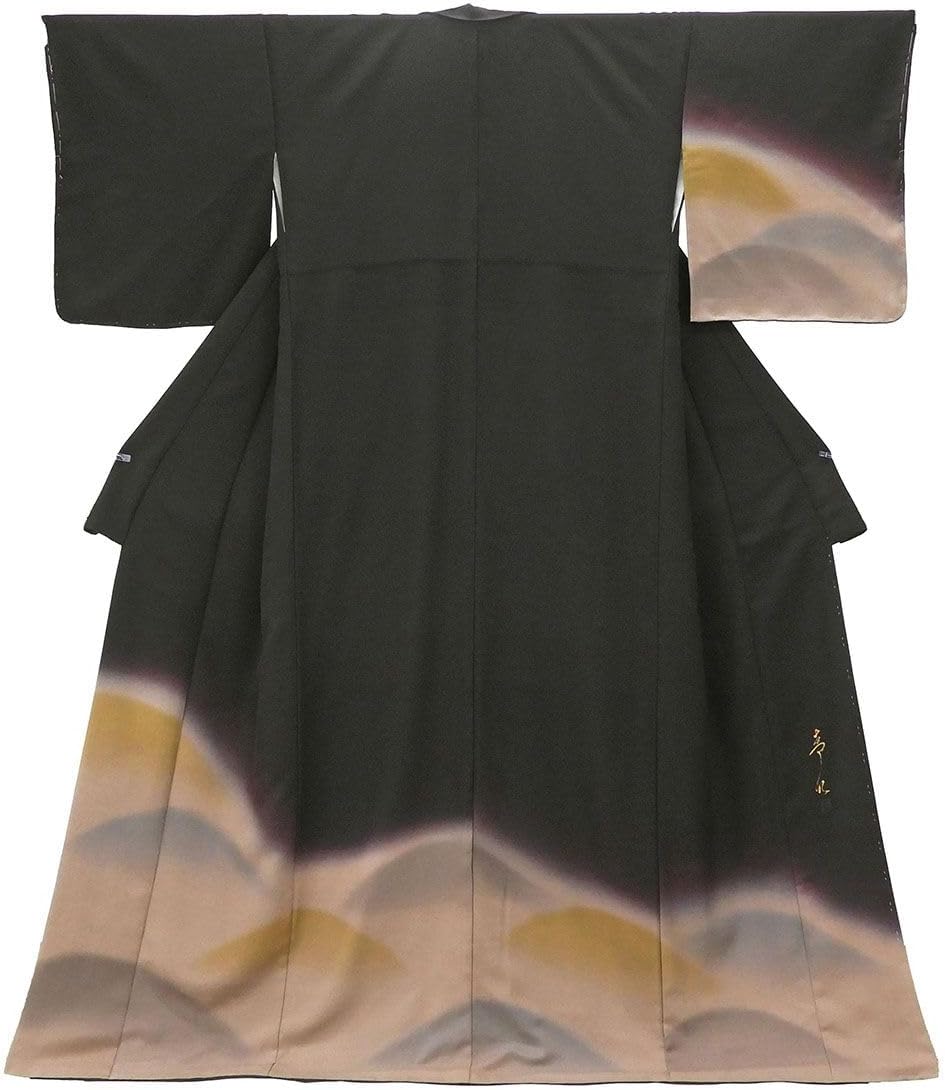 正絹訪問着 辻ヶ花絞り 作家物 金彩 ⑨( 留袖、紬、袋帯なども 正絹