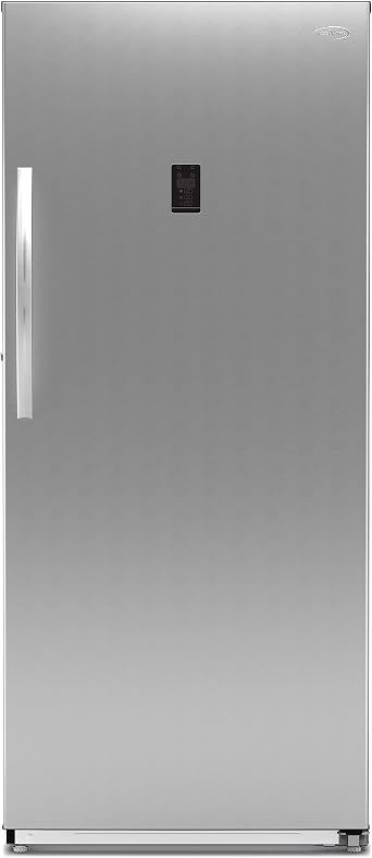 KoolMore 21 cu. ft. Upright Convertible Freezer/Refrigerator, 2-in-1 Appliance, Great Storage for Fresh or Frozen Food and Drinks, Clear Shelves and Drawers [Silver] (KM-RUF-21S)