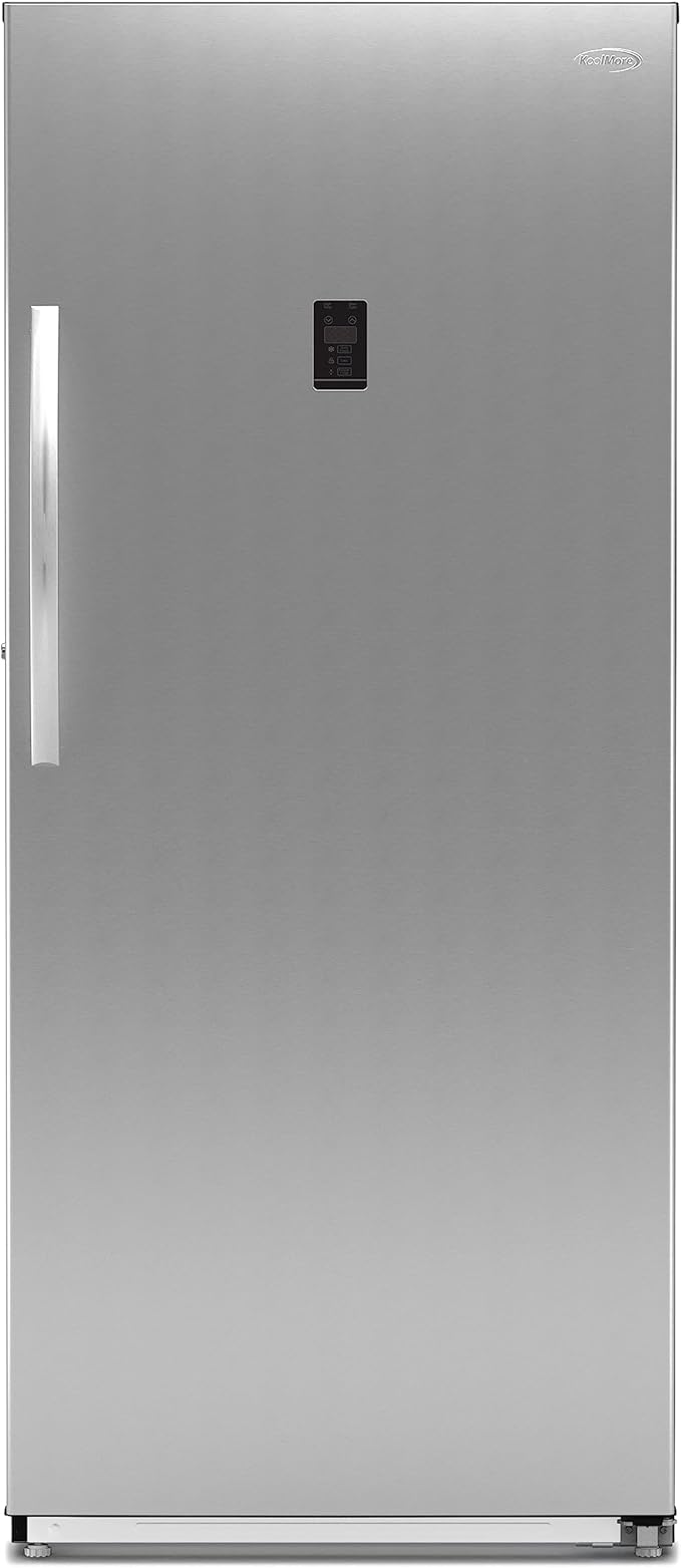 KoolMore 21 cu ft silver convertible upright freezer refrigerator with clear shelves and drawers