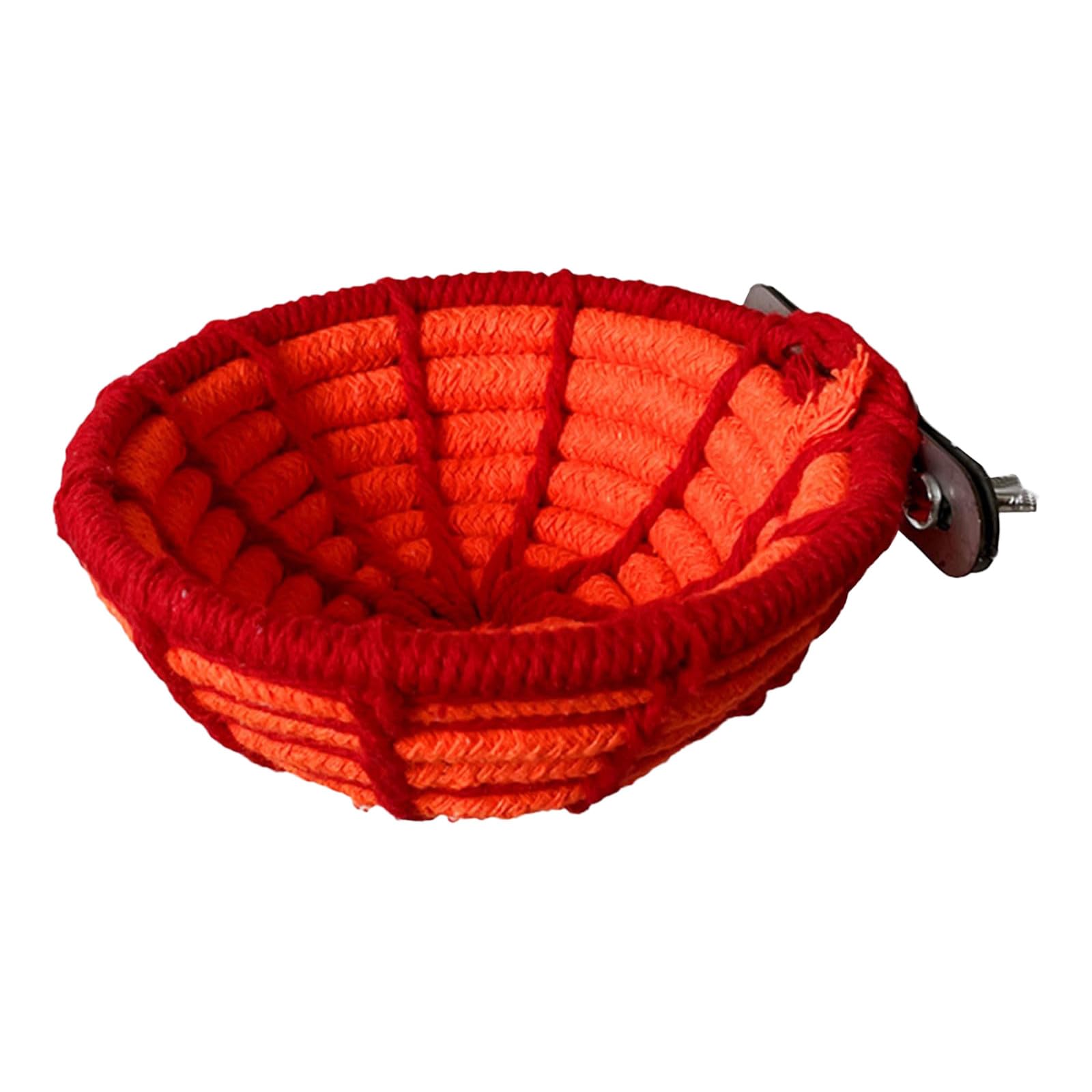 Cama para jaula de pájaros, cuerda de algodón, hamaca de nido de pájaros con montaje de tornillo, percha suave para loros para periquitos, tortolitos, cacatúas, conures y loros pequeños, accesorios de