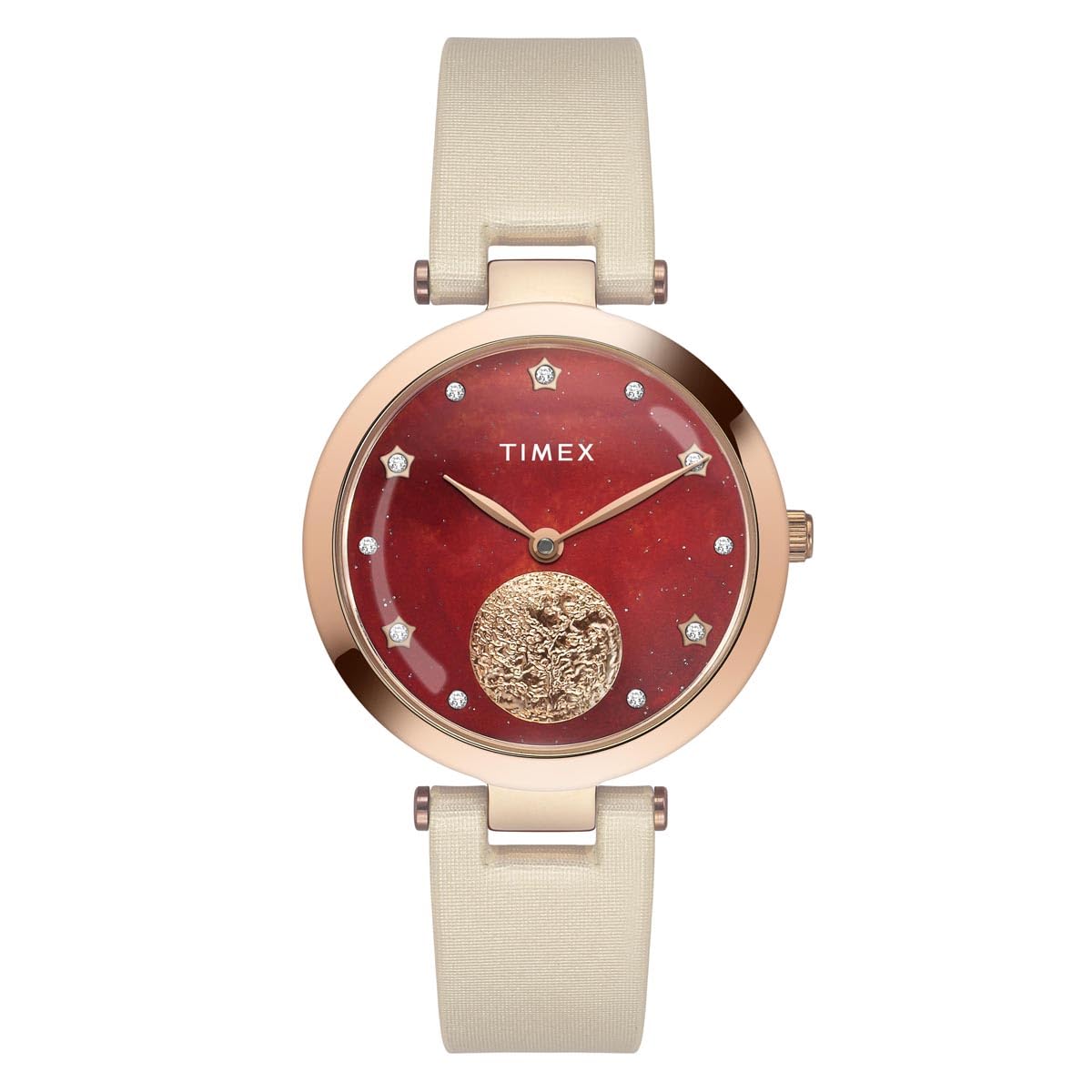 TIMEX Women Orange Round Dial Analog Watch - TWEL19201 (B0D1CHXHKY) Amazon Price History, Amazon Price Tracker